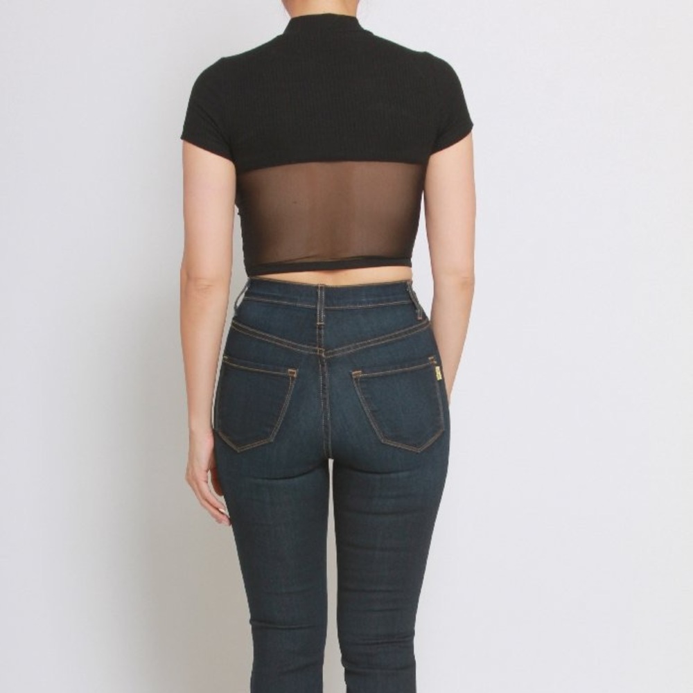 Mesh Crop Top - Picture 2 of 3